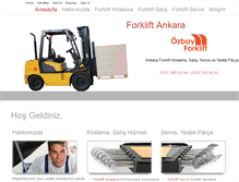 Tablet Screenshot of ozbayforklift.com